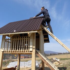 Detský domček s terasou