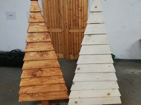 Drevené vianočné stromčeky